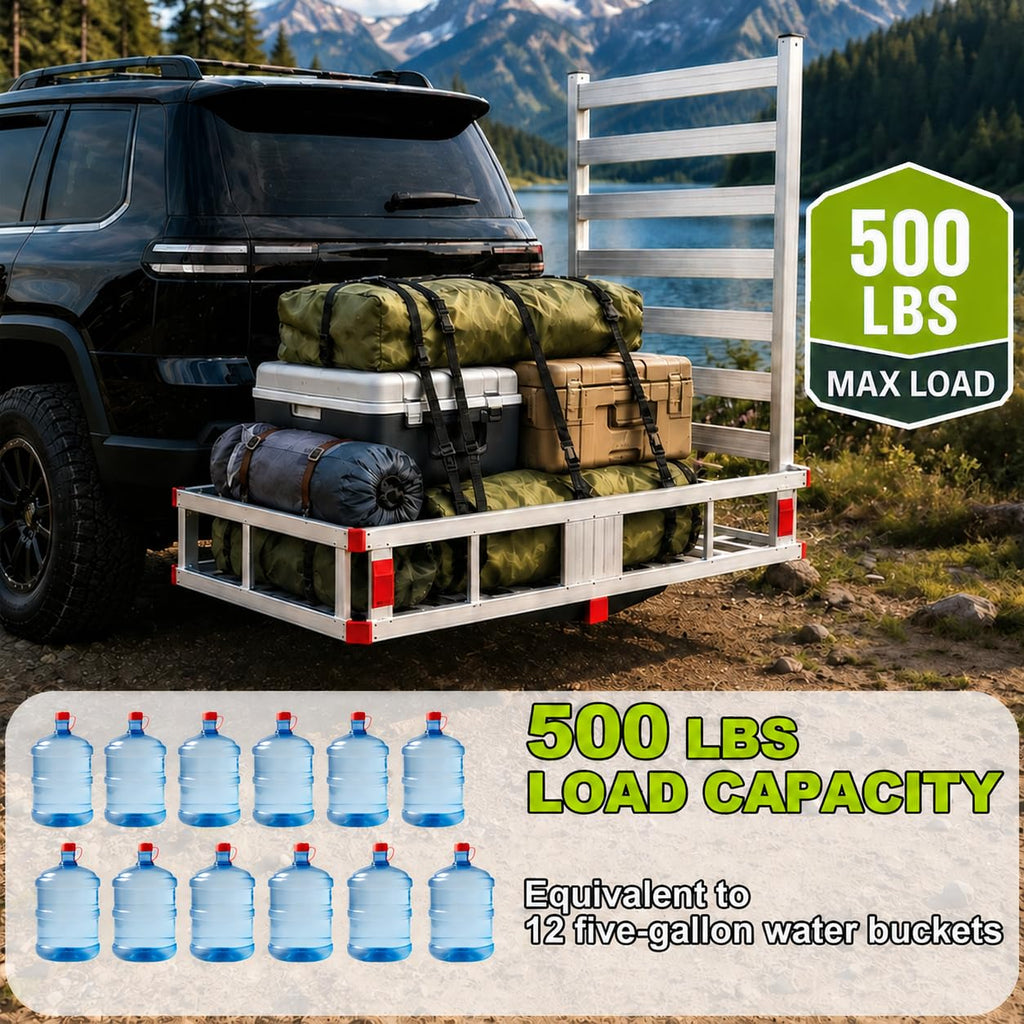 500 LBS Aluminum Hitch Cargo Carrier R49123