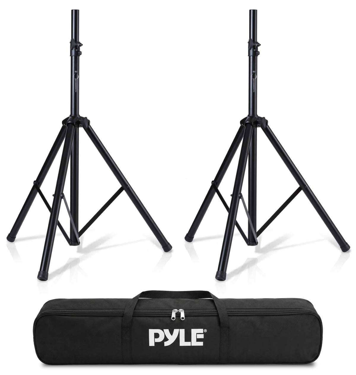 Black Dual Speaker Stand Kit with Storage Bag A5318