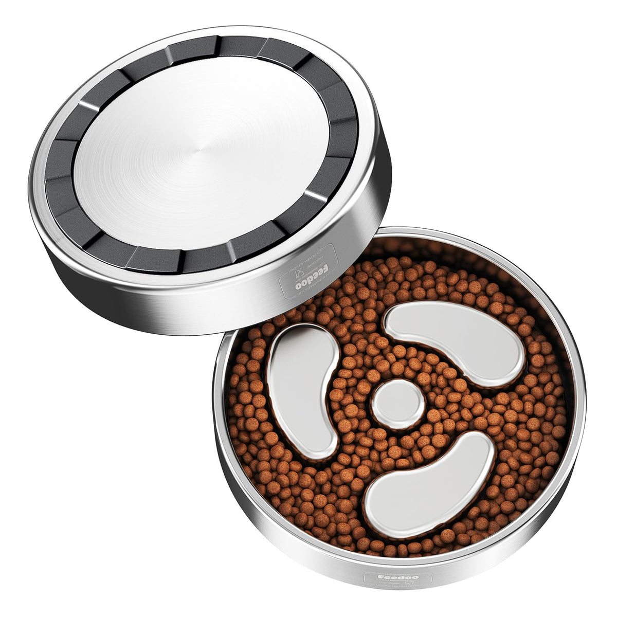 Slow Feeder Dog Bowl 304 Stainless Steel Non-Slip X1351