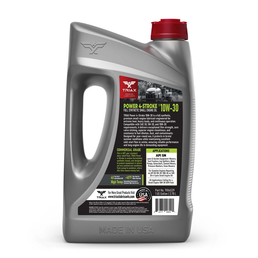 4-Stroke 10W-30 Full Synthetic Small Engine Motor Oil 1 Gallon U677904