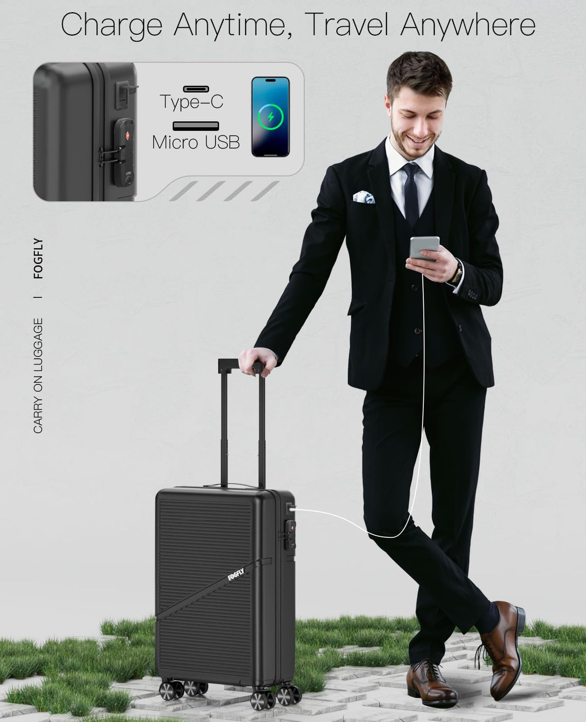 20 Inch Hardside Spinner Luggage with TSA Lock H68126