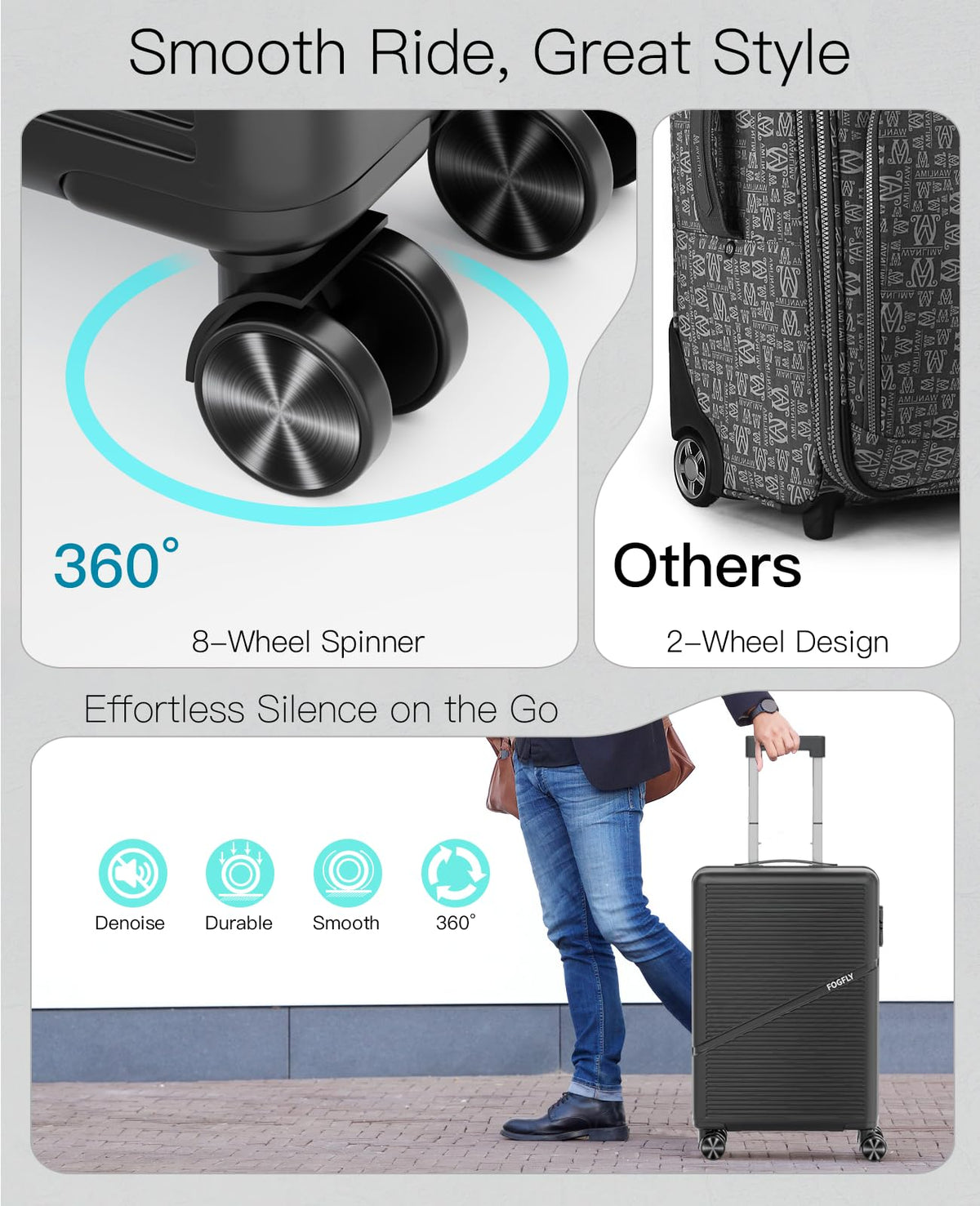 20 Inch Hardside Spinner Luggage with TSA Lock H68126