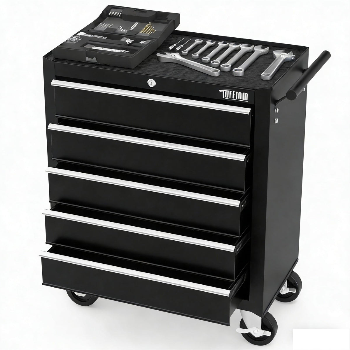 5 Drawer Rolling Tool Chest with Lock P623