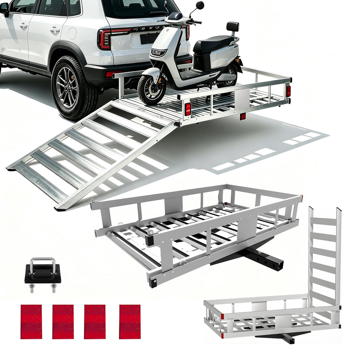 500 LBS Aluminum Hitch Cargo Carrier R49123