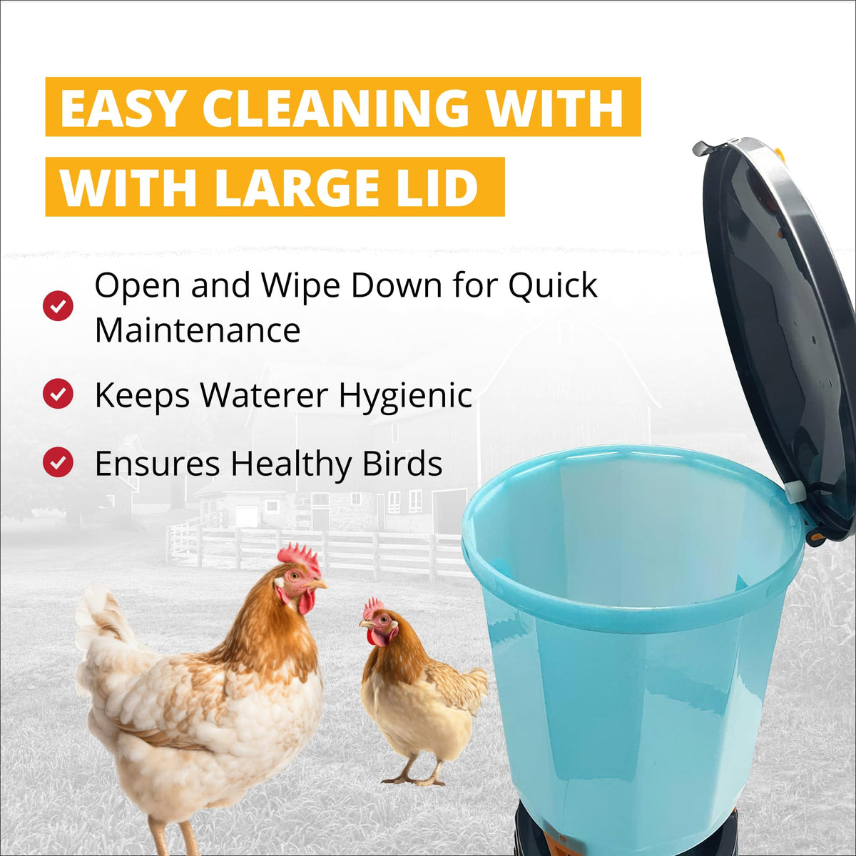12 Gallon Poultry Waterer Y2739
