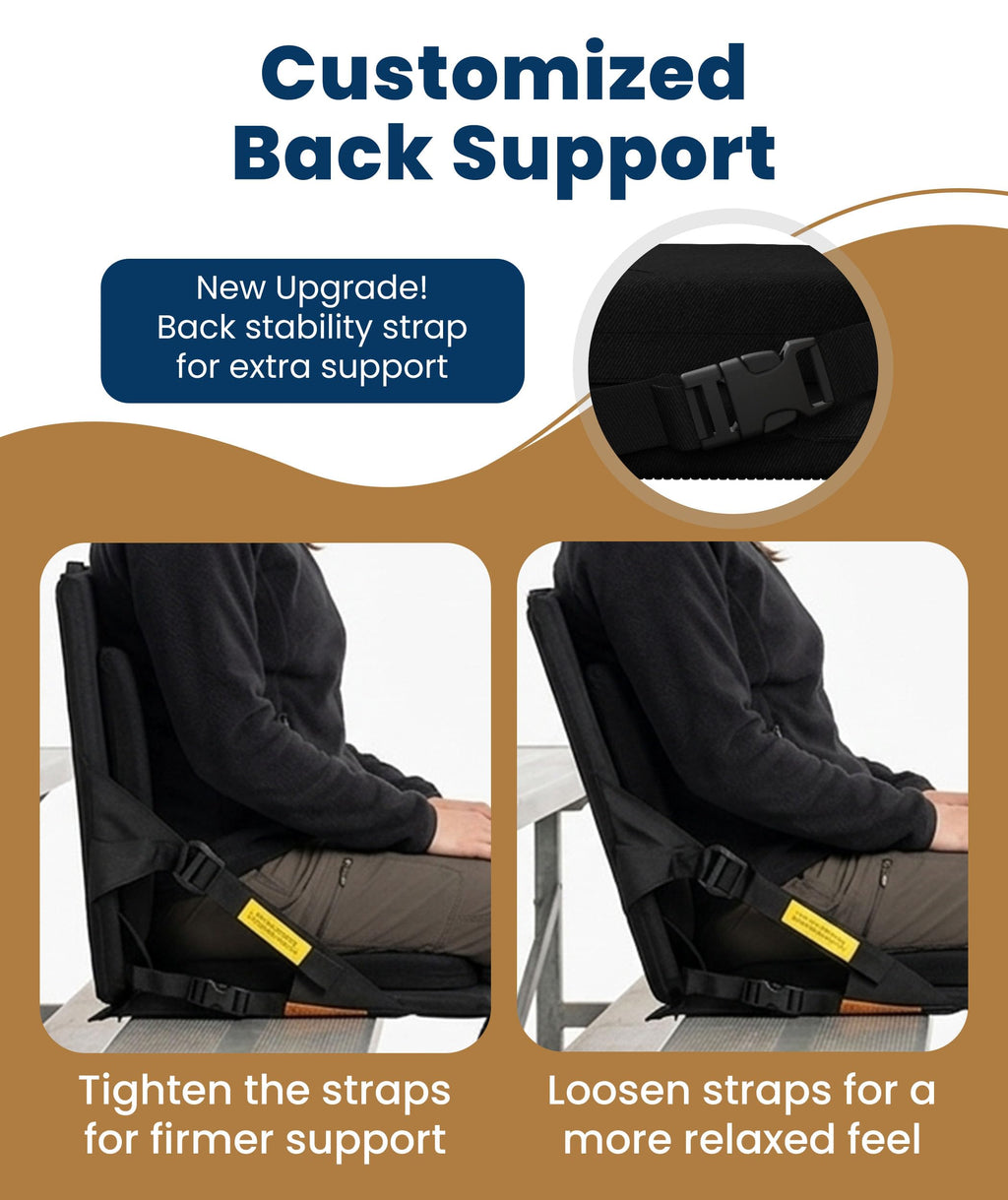 Adjustable Memory Foam Stadium Seats with Back Support W55579