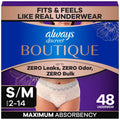 Incontinence and Postpartum Underwear for Women, Maximum Protection, Small/Medium, 48 Count Q81844