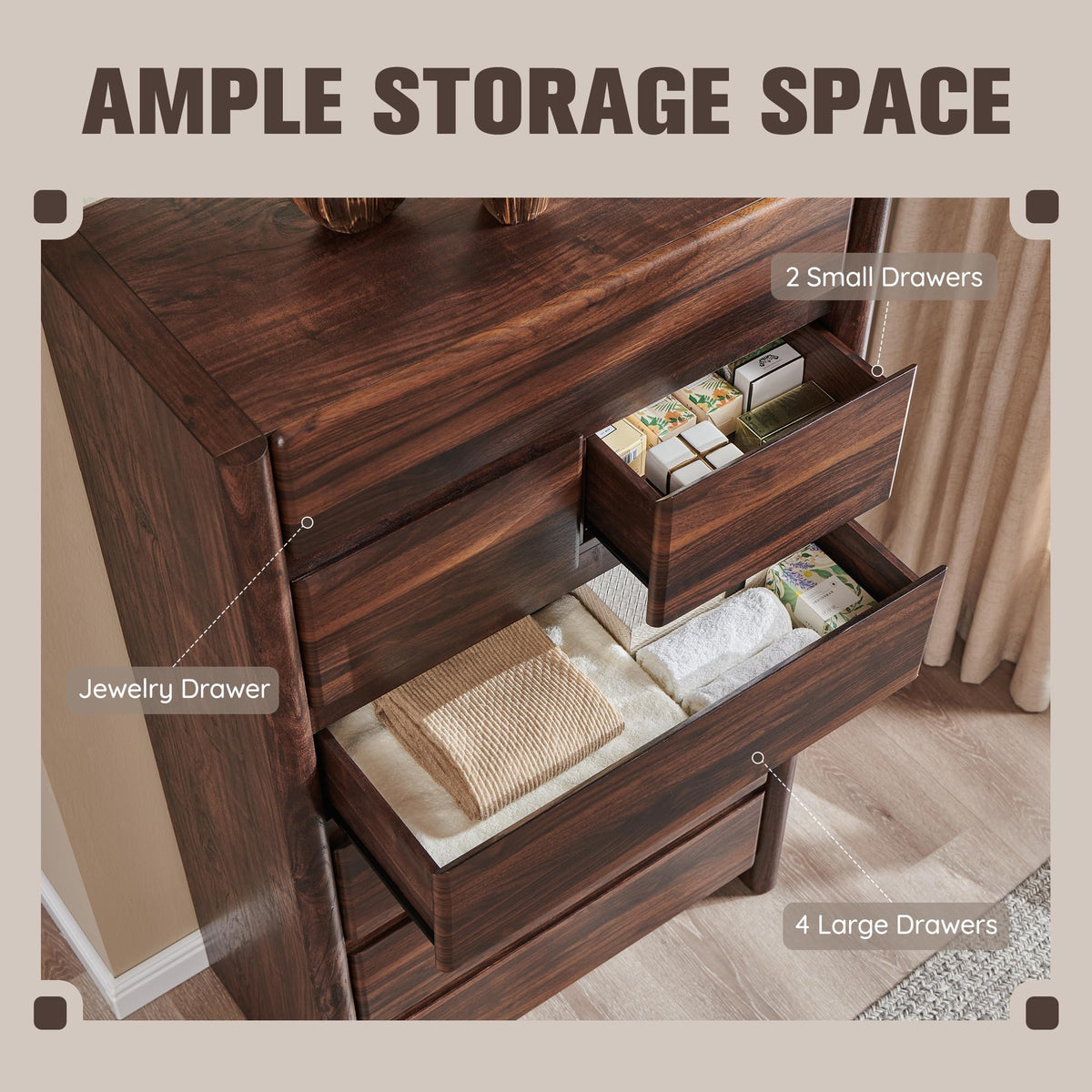 Brown 7 Drawer Dresser U306624