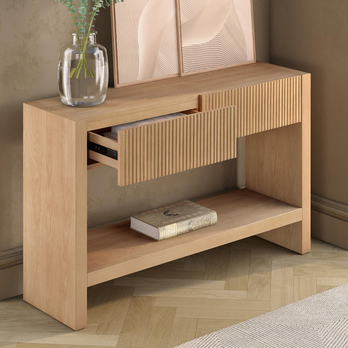 48" Fluted Modern Console Table X70988