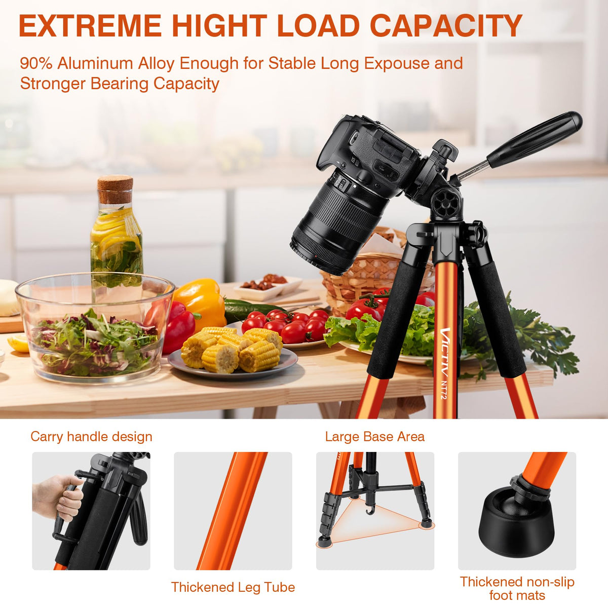 72" Camera Tripod & Monopod with Remote Z86981