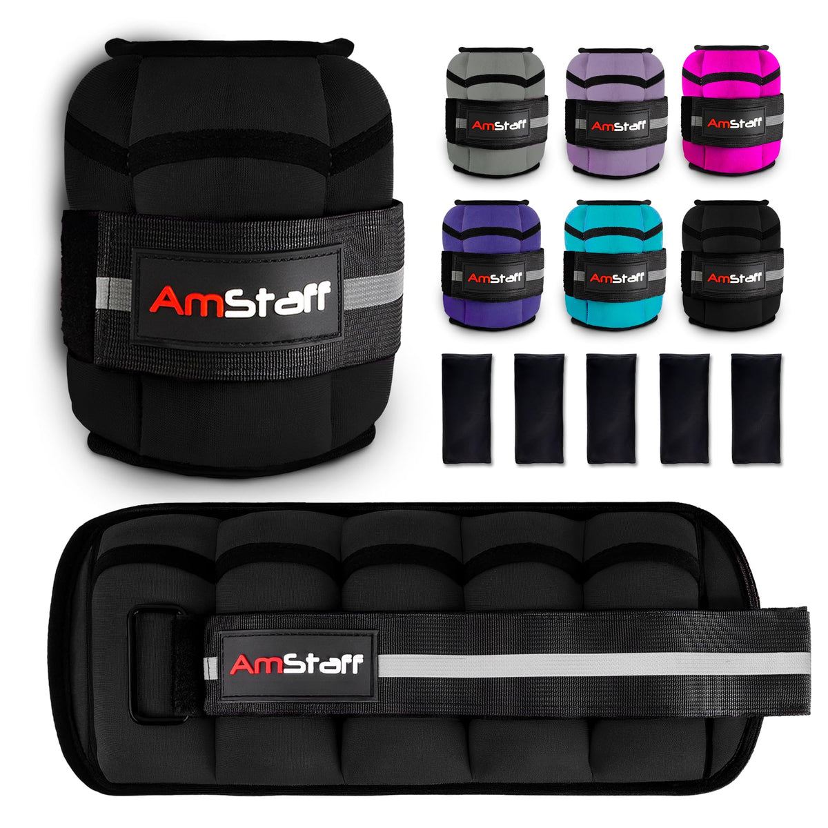 Adjustable Ankle Weights 1 Pair 10 lbs Set N623634
