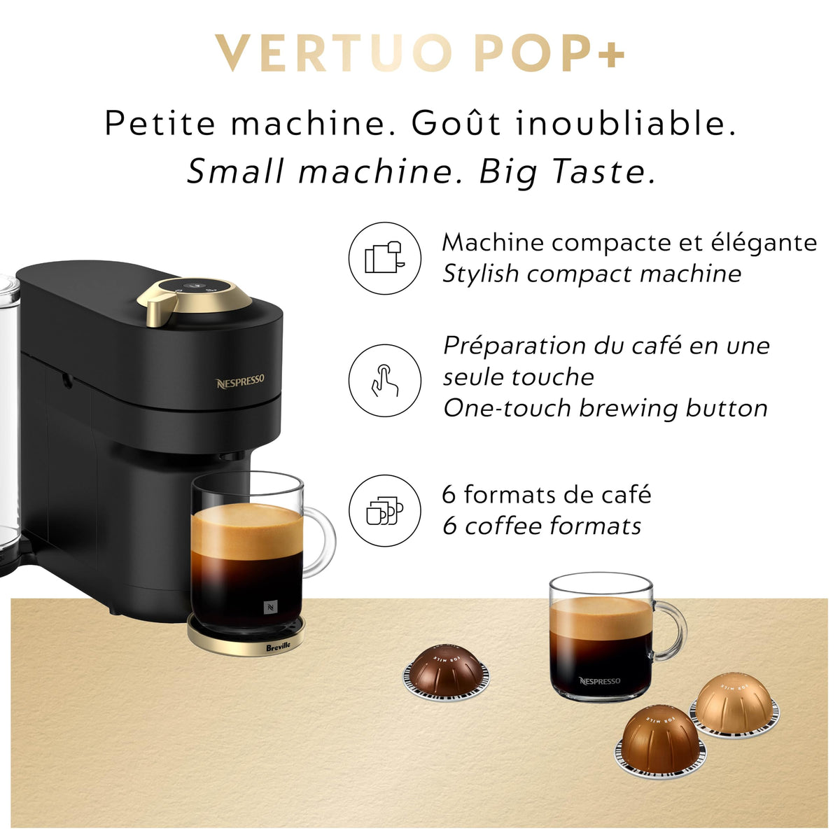 Black & Gold Coffee & Espresso Maker U32718