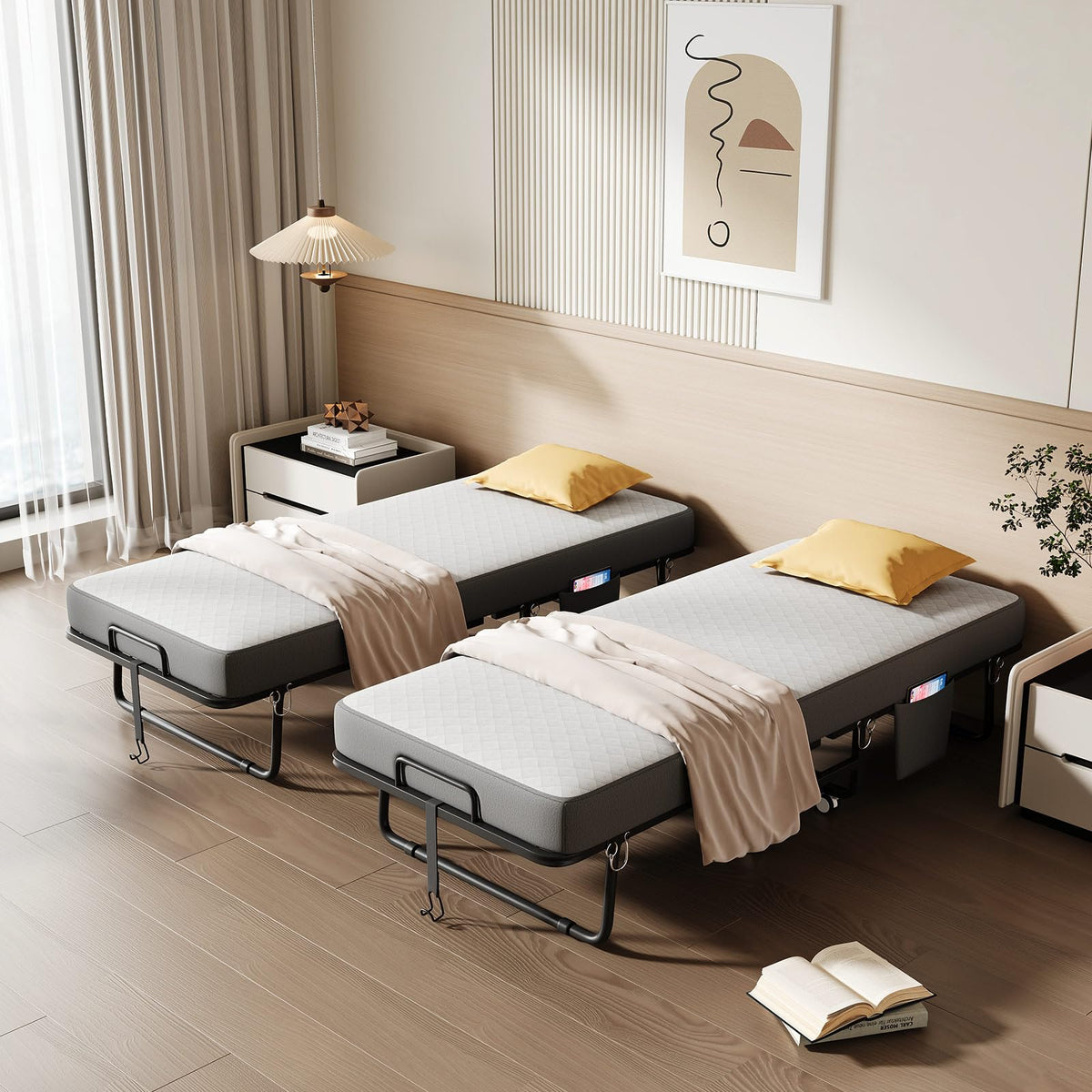 Folding Bed with Memory Foam Mattress T678