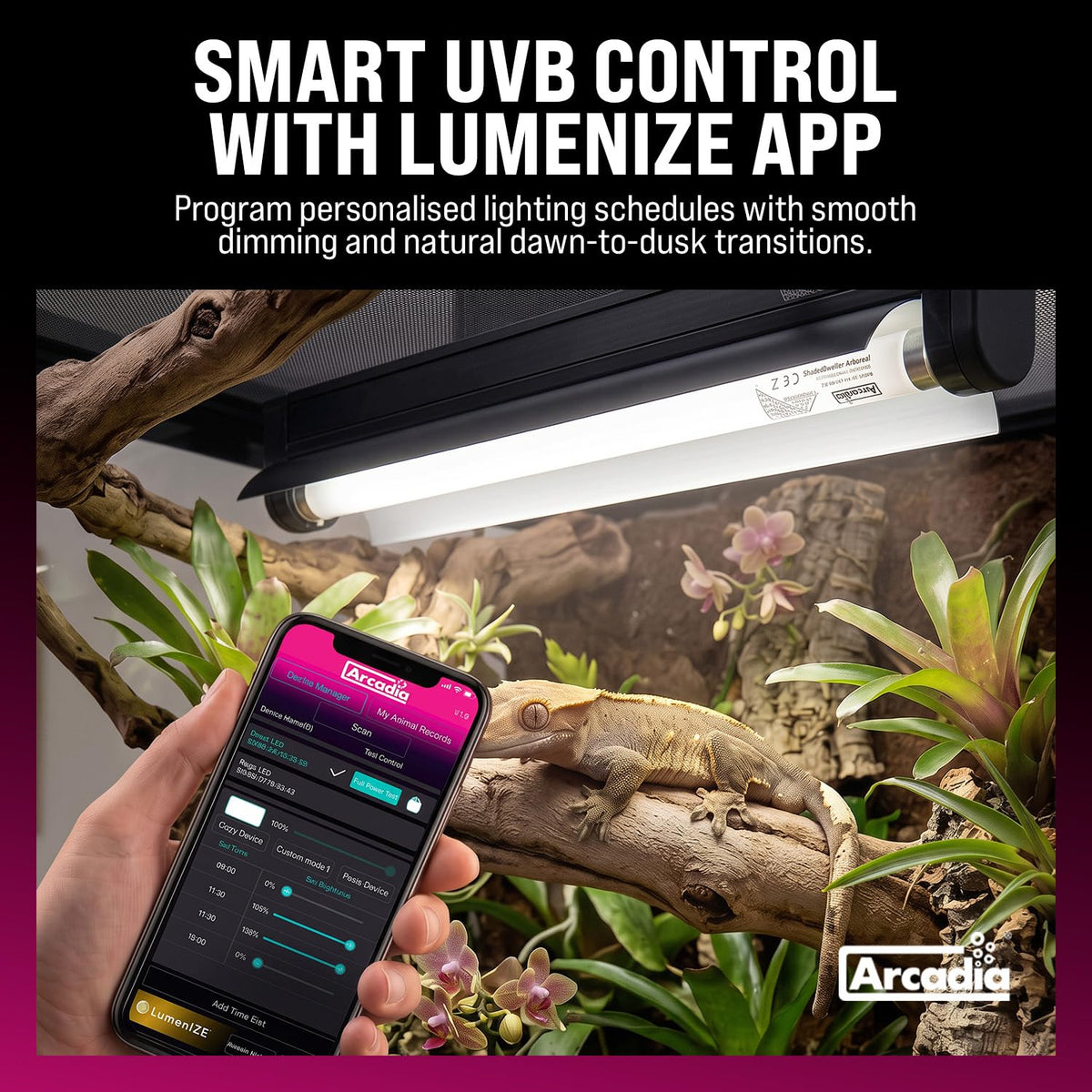 36" 39 Watts 6% UVB Reptile Light Fixture Kit H388