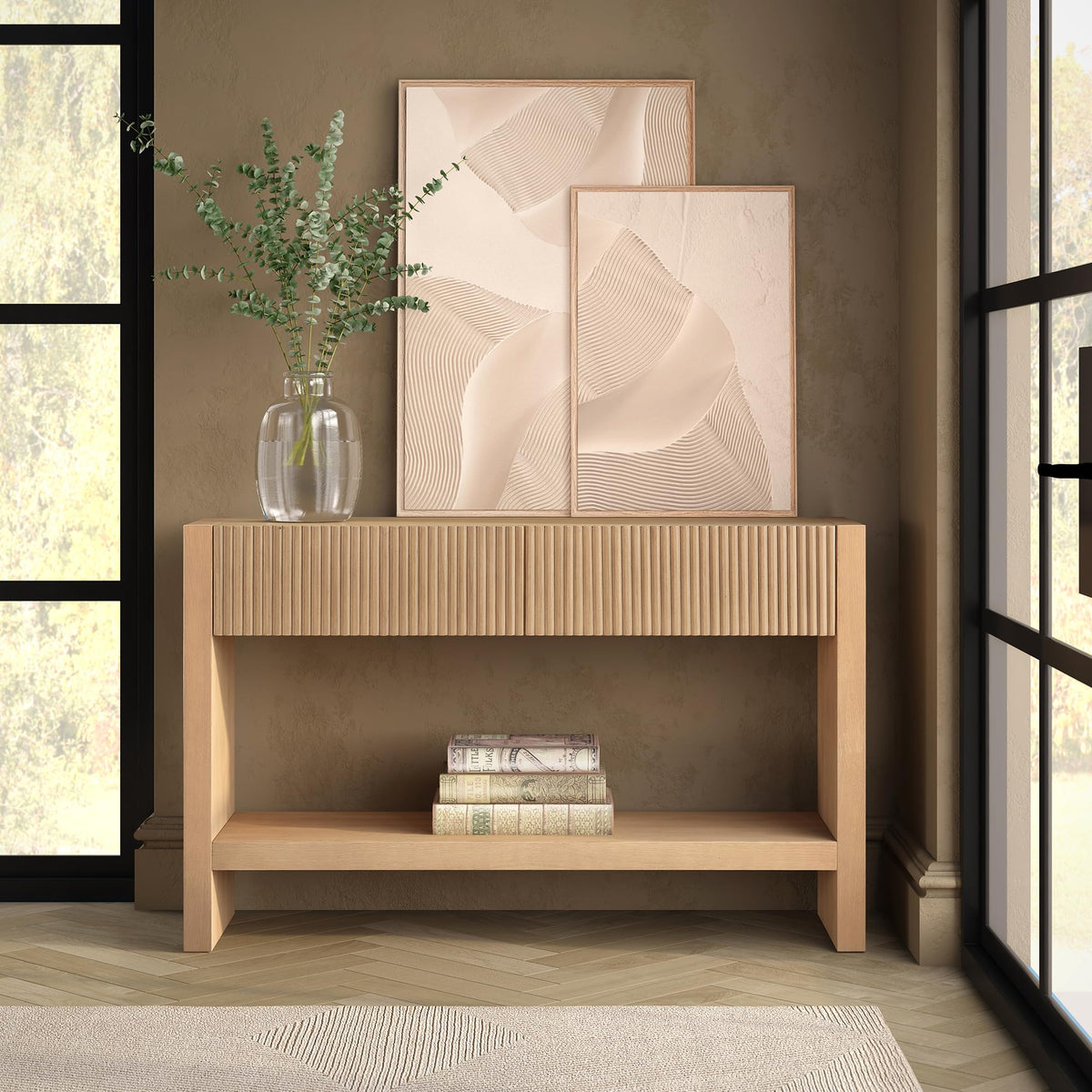 48" Fluted Modern Console Table X70988