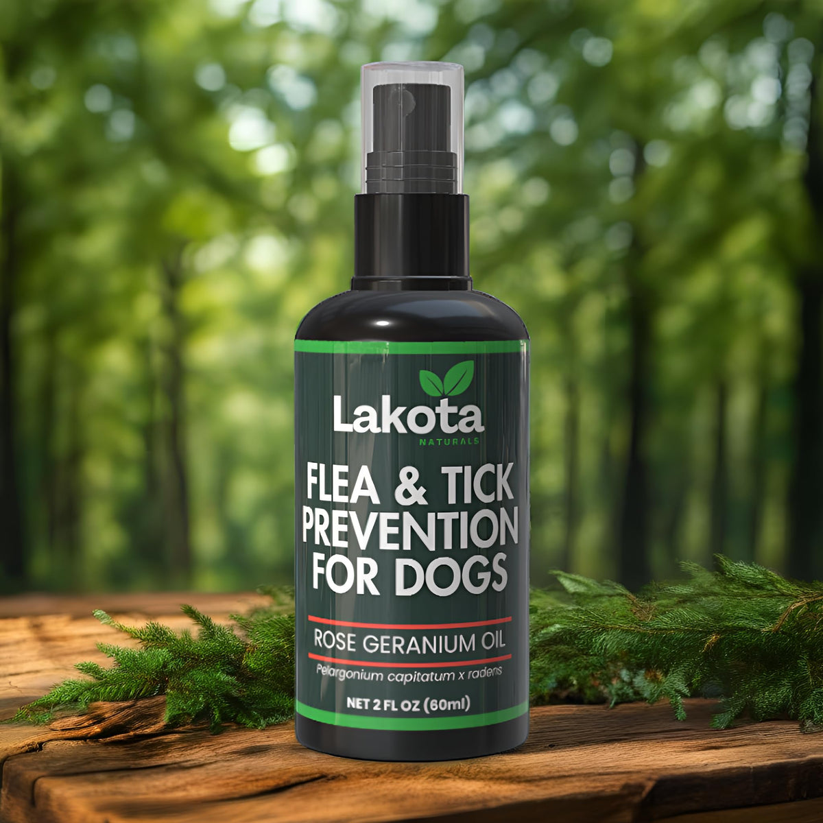 All Natural Flea and Tick Prevention Spray for Dogs 2oz P53571