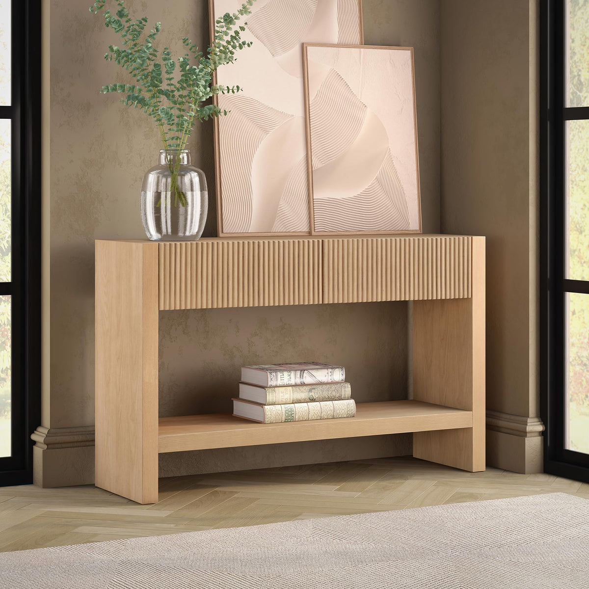 48" Fluted Modern Console Table X70988