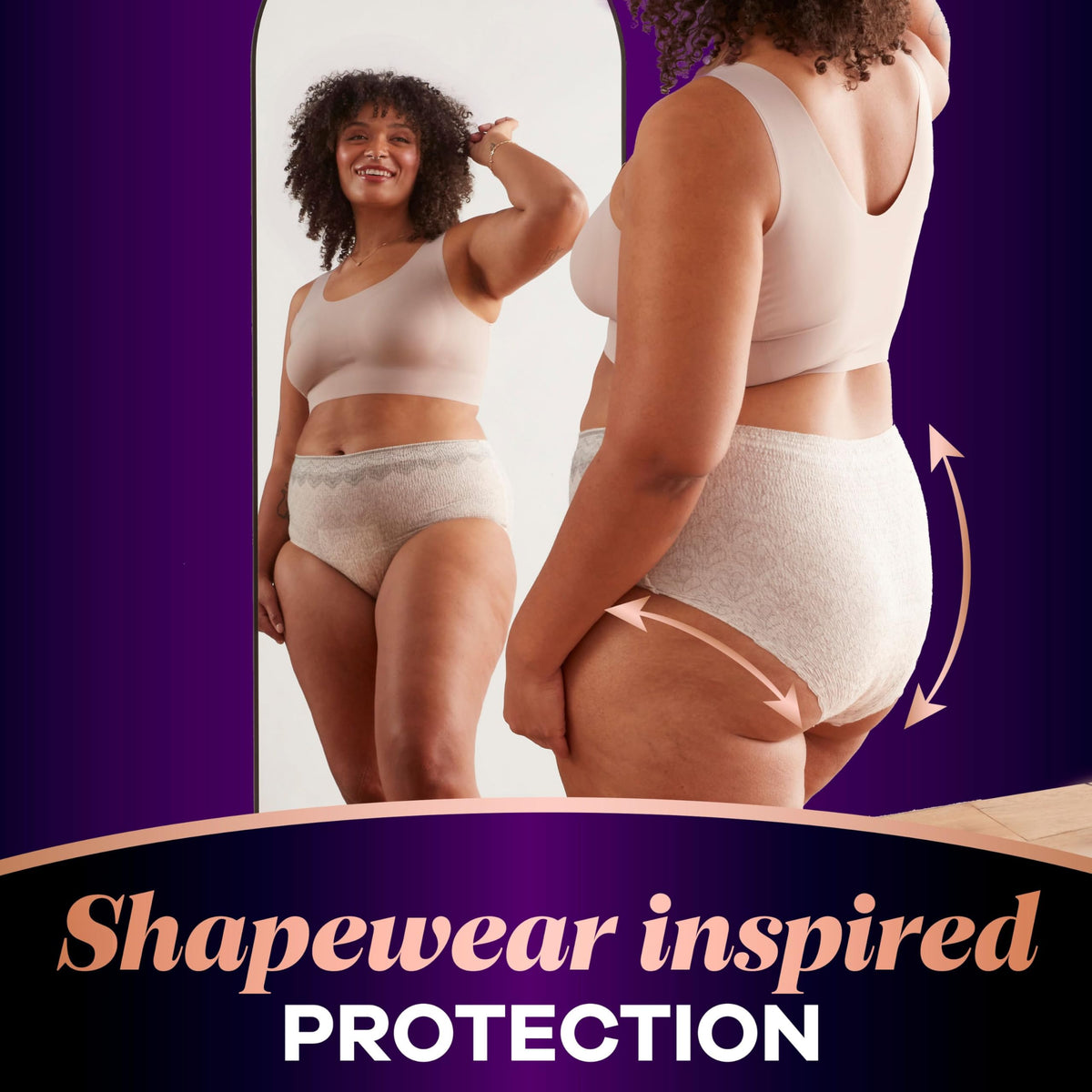 Incontinence and Postpartum Underwear for Women, Maximum Protection, Small/Medium, 48 Count Q81844