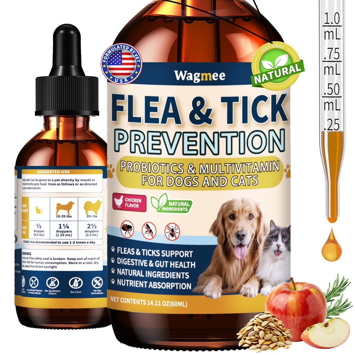 Flea and Tick Prevention for Cats and Dogs Drops V316274