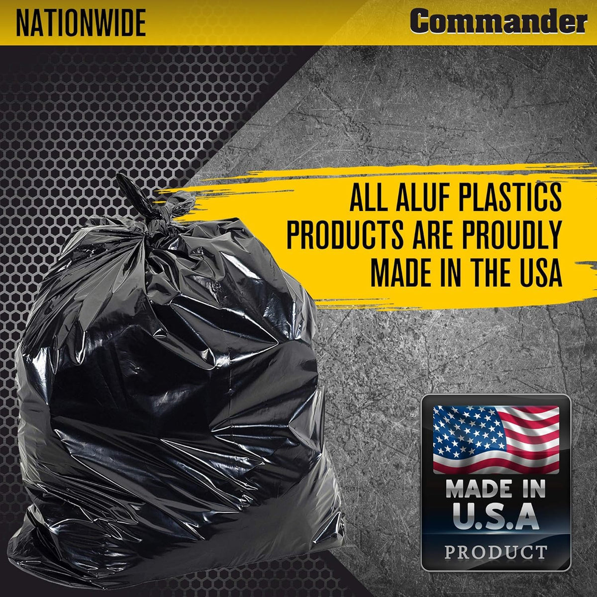 55 Gallon Heavy Duty Contractor Bags with Flap Ties, Pack of 20 V70398