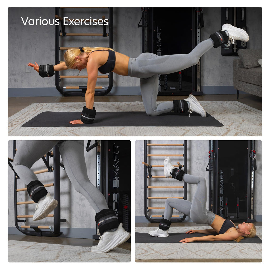 Adjustable Ankle Weights 1 Pair 10 lbs Set N623634