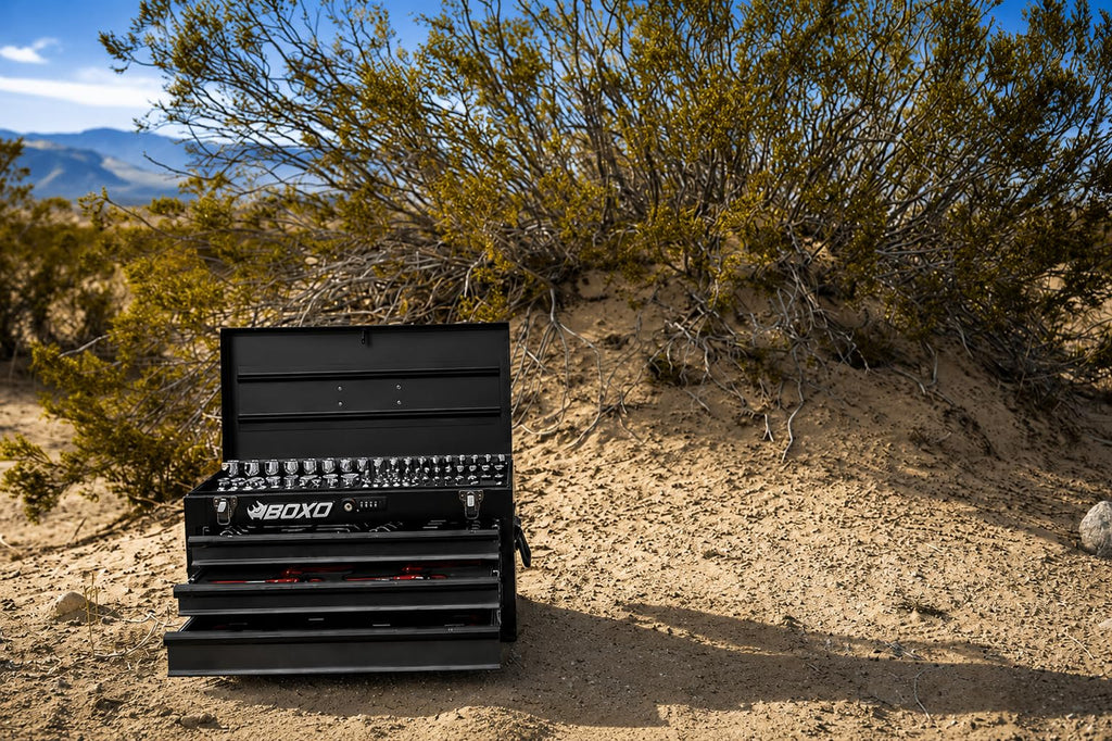 3-Drawer Steel Toolbox with Ball Bearing Drawers V146