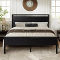 Queen Size Black Oak Bed Frame O904