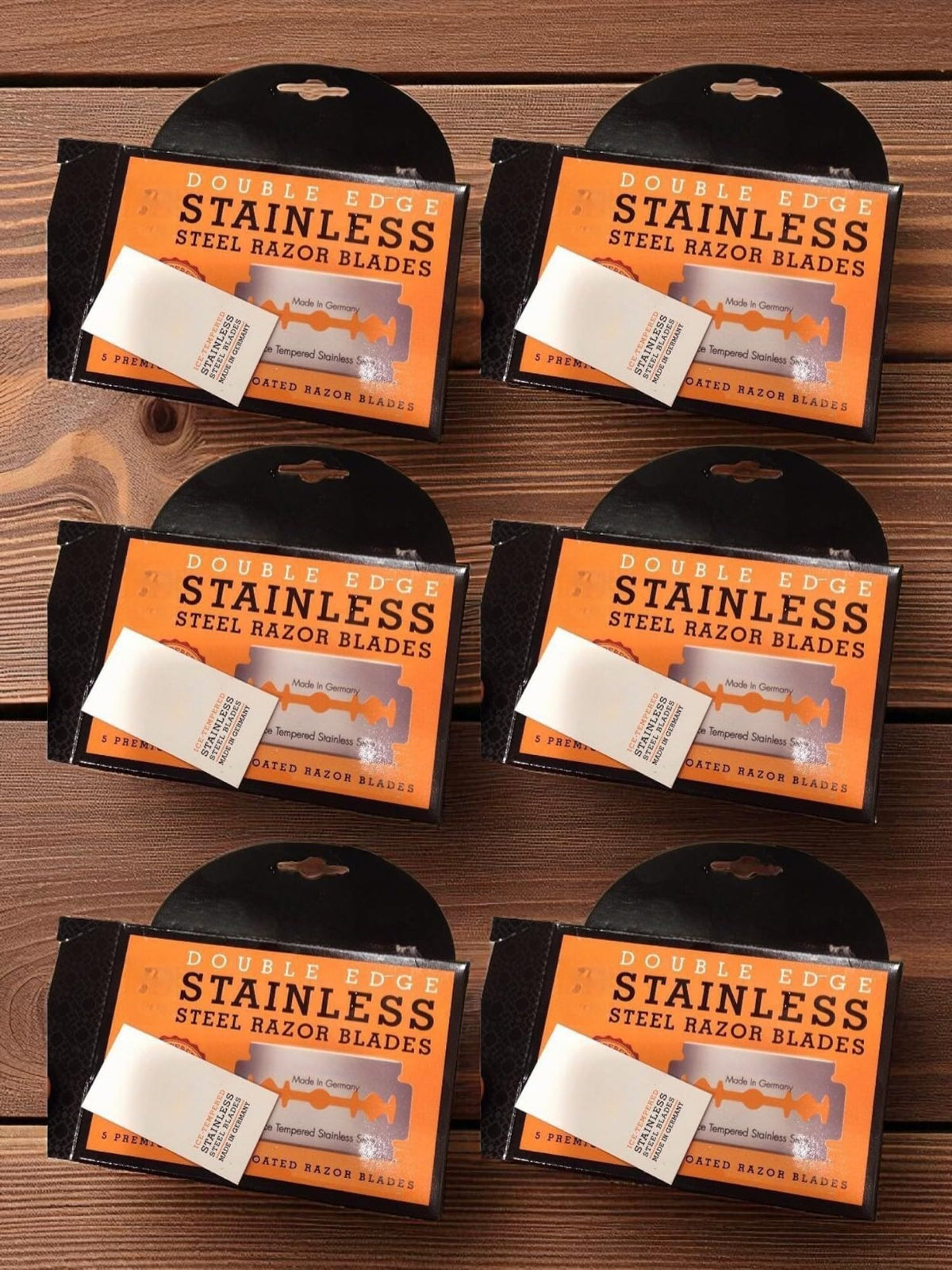 Double Edge Safety Razor Blades, 5 Count Stainless Steel O937