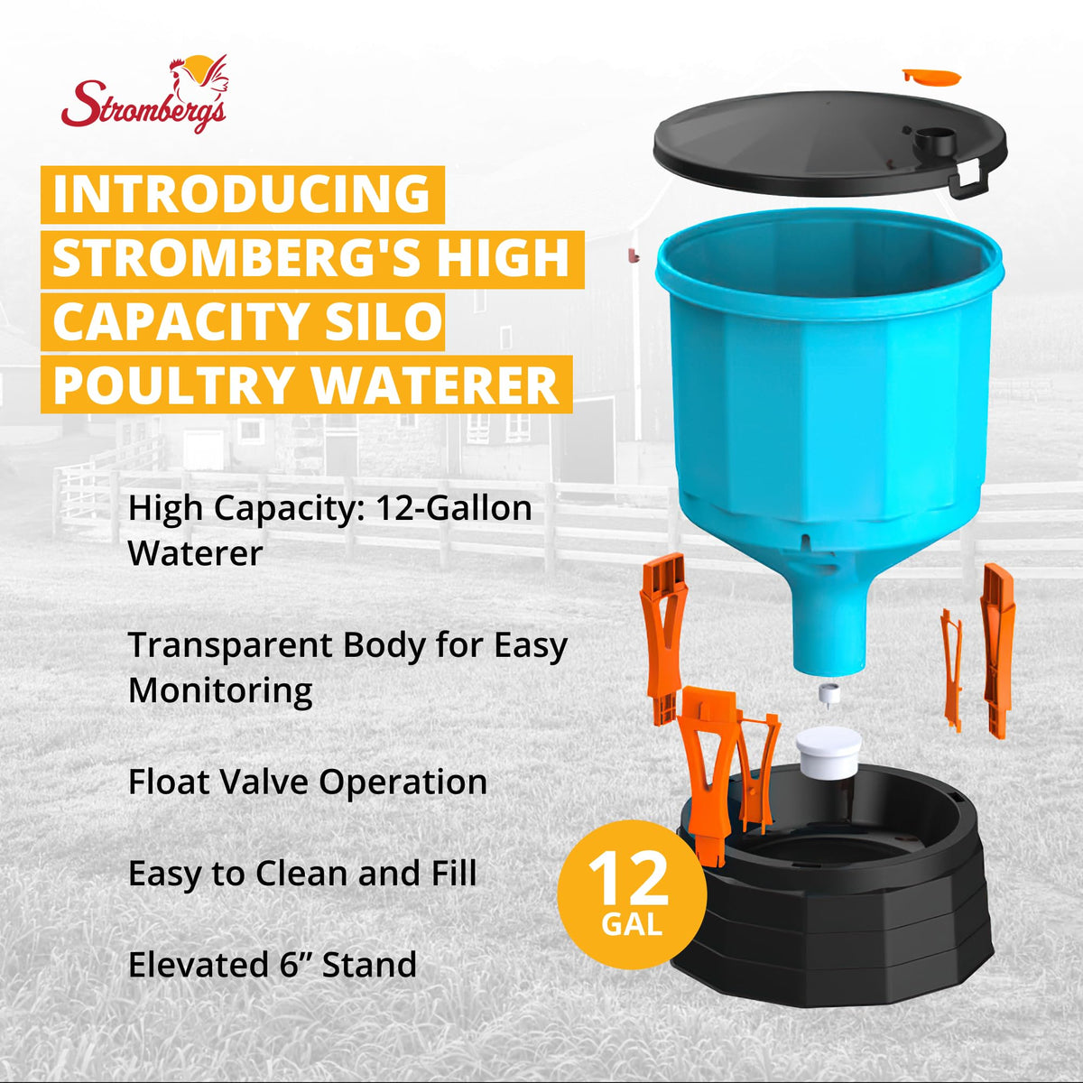12 Gallon Poultry Waterer Y2739