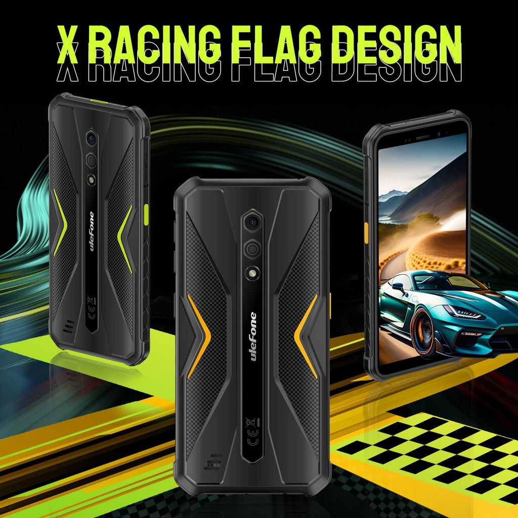 Black Rugged Smartphone I6554